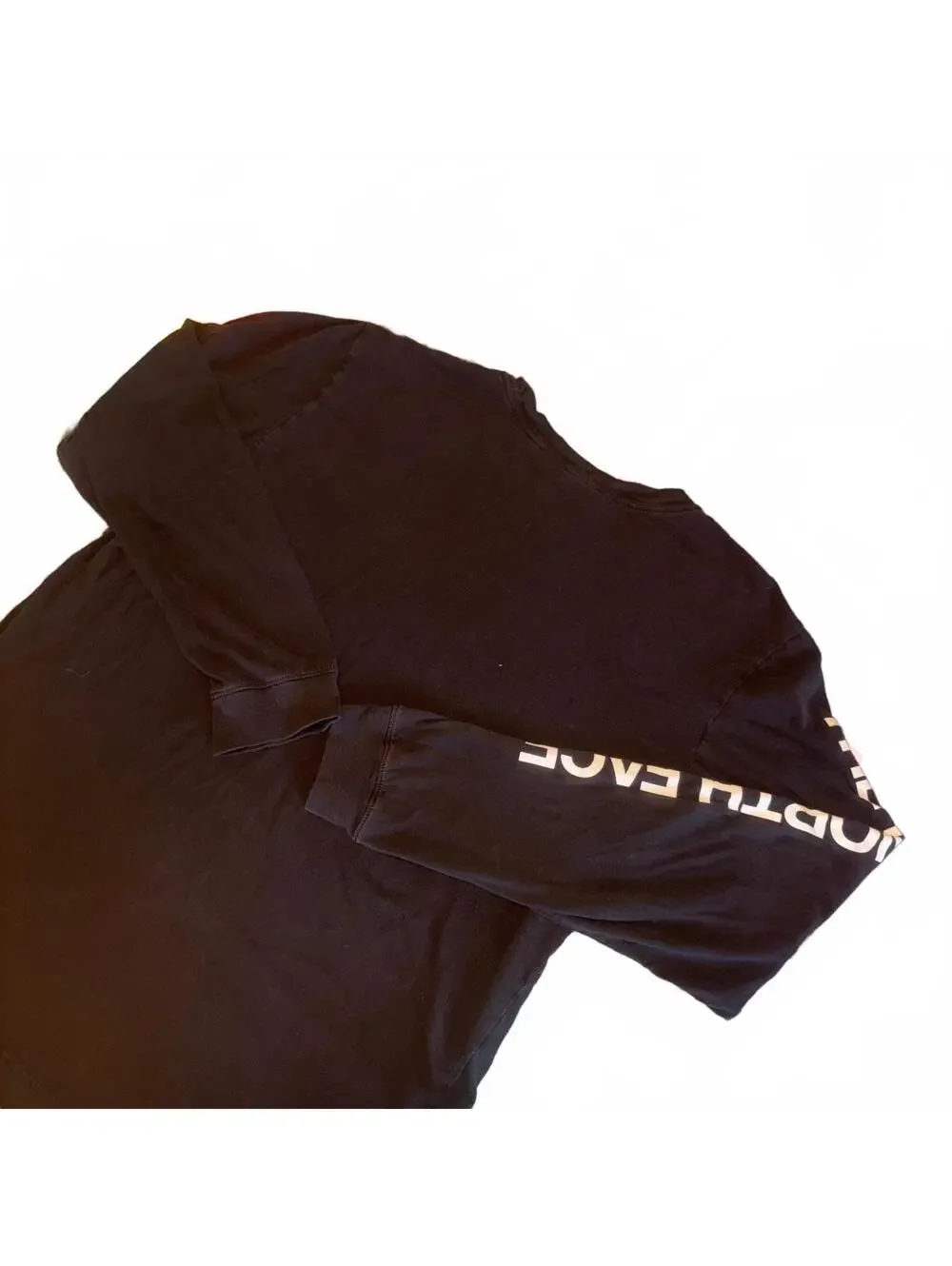 The North Face Men's Large Black Long Sleeve Logo Shirt Logo Sleeved Outdoor
